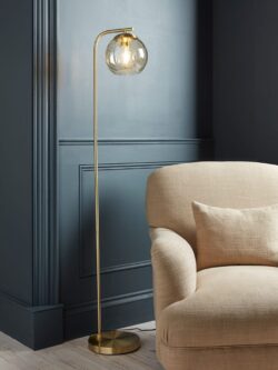 Dimpled Glass Floor Lamp