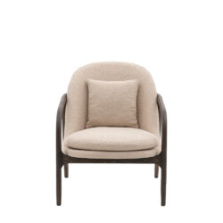 Gallery Interiors Alesso Armchair in Taupe
