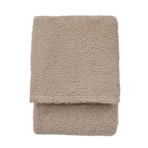Gallery Interiors Fluffy Fleece Throw in Taupe