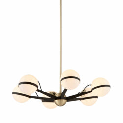Hudson Valley Lighting Ace Hand-Worked Iron 6lt Chandelier