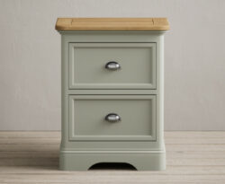 Bridstow Soft Green Painted 2 Drawer Bedside Chest