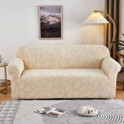 Easylife Jacquard Sofa Covers in Blue, Size 2 seater