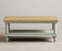 Francis Oak and Soft Green Painted Petite Coffee Table