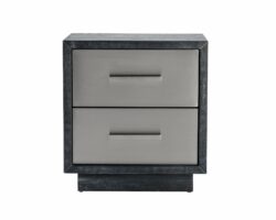 Liang & Eimil Camden Bedside Table Brushed Stainless Steel