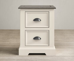 Dartmouth Soft White Painted 2 Drawer Bedside Chest