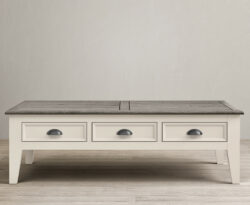 Dartmouth Soft White Painted Extra Large 6 Drawer Coffee Table