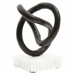 Olivia's Matt Black Knot Sculpture