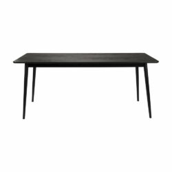 Olivia's Nordic Living Collection Floris Rectangle Dining Table in Black / Small