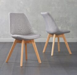 Orson Light Grey Fabric Dining Chairs