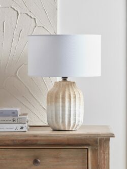 Two Tone Textured Table Lamp