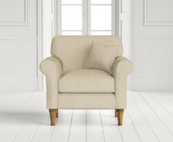 Darwin Cream Fabric Armchair