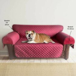 Easylife Fitted Sofa Protector Burgundy-Armchair
