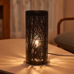 Easylife Silhouetted Trees Table Lamp-Black