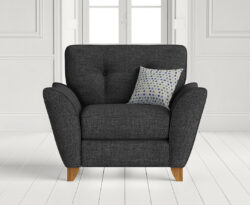 Florin Charcoal Grey Fabric Armchair