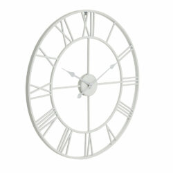 Hill Interiors Skeleton Wall Clock in White