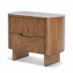 Liang & Eimil Lettos Bedside Table in Brushed Brown Oak