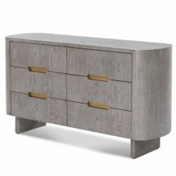 Liang & Eimil Lettos Chest of Drawer in Silver Black Oak