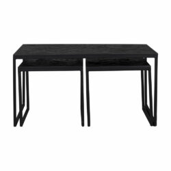 Olivia's Nordic Living Collection Set of 3 Parkes Coffee Table in Black