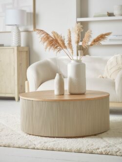 Round Fluted Coffee Table