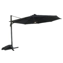3.5m Overhanging Parasol with Lights