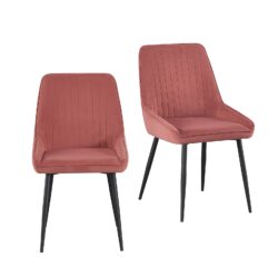 Arwen Dining Chair - Set of 2 - Blush Pink