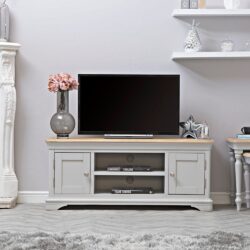 Ashbourne Grey Painted Large TV Unit