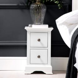 Banbury White Painted Small Bedside Table