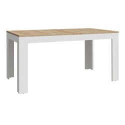 Belgin Extending Dining Table In Riviera Oak And White