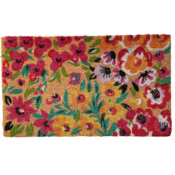 Bright Water Flower Doormat - Water Floral - Doormat - 45cm x 75cm
