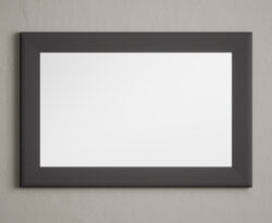 Charcoal Grey painted 90cm Wall Mirror