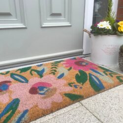 Colourful Floral Designer Doormat - Sadie - Doormat - 45cm x 75cm