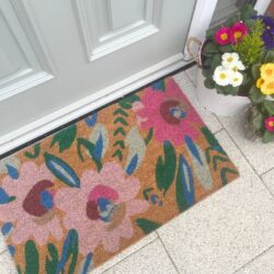 Colourful Floral Designer Doormat - Sadie Flowers - Doormat - 45cm x 75cm