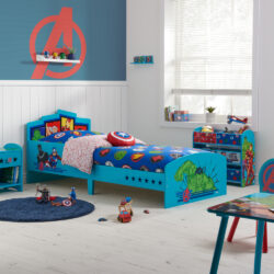 Disney - Avengers - Single - Kids Bed - Blue - Wooden - 3ft - Happy Beds