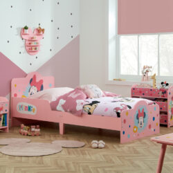Disney - Minnie Mouse - Single - Kids Bed - Pink - Wooden - 3ft - Happy Beds