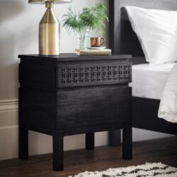 Gallery Interiors Boho Boutique Bedside 2 Drawer Chest | Outlet