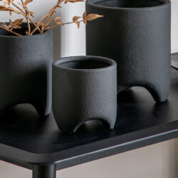 Gallery Interiors Jax Planter Black Small|Outlet