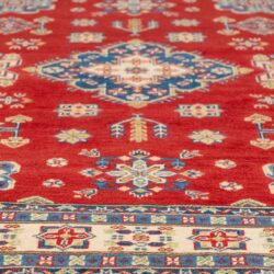 Hand Knotted Red Oriental Kazak Rug - Persian - 155cm x 208cm