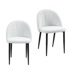Illona Boucle Dining Chairs - Set of 2