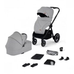 Kinderkraft Everyday 2in1 Pushchair and Carrycot - Light Grey