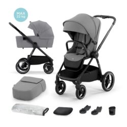 Kinderkraft Nea 2in1 Pushchair and Carrycot - Platinum Grey