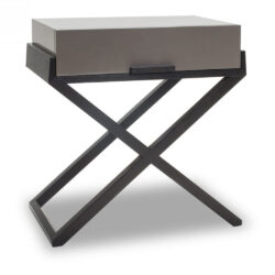 Liang & Eimil Boston Bedside Table Taupe Grey