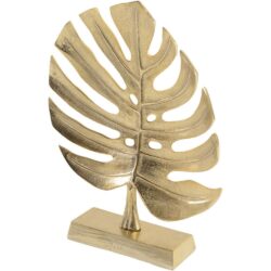 Libra Luxurious Glamour Collection - Monstera Aluminium Sculpture Gold Leaf | Outlet