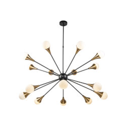 Liang & Eimil Gamma Pendant Lamp - Black Antique Brass