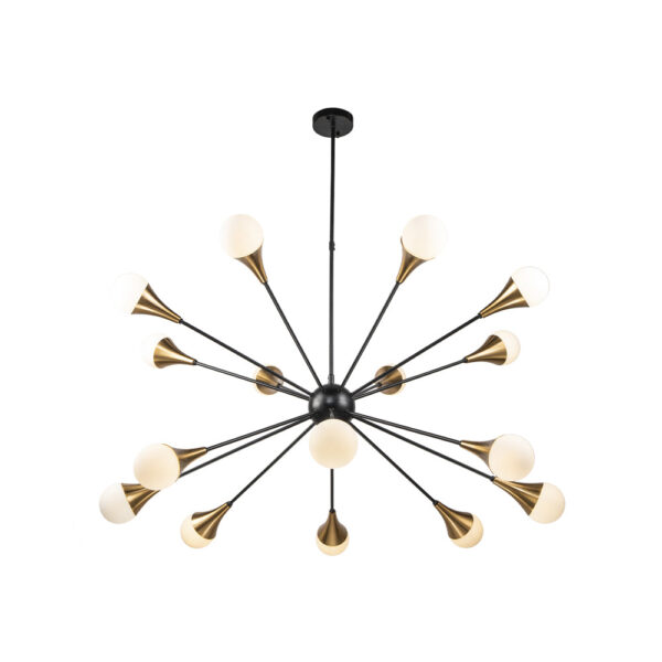 Liang & Eimil Gamma Pendant Lamp - Black Antique Brass