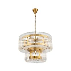 Liang & Eimil Mist Tall Pendant Lamp - Brushed Brass