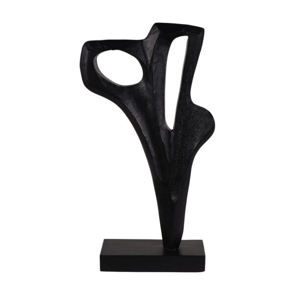 Libra Interiors Hand Carved Burnished Wooden Sculpture Small