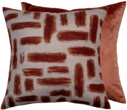Malini Kentish Cushion in Rust