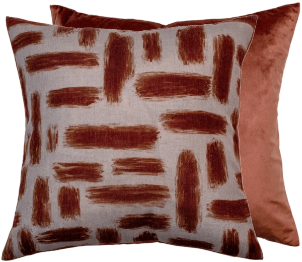 Malini Kentish Cushion in Rust