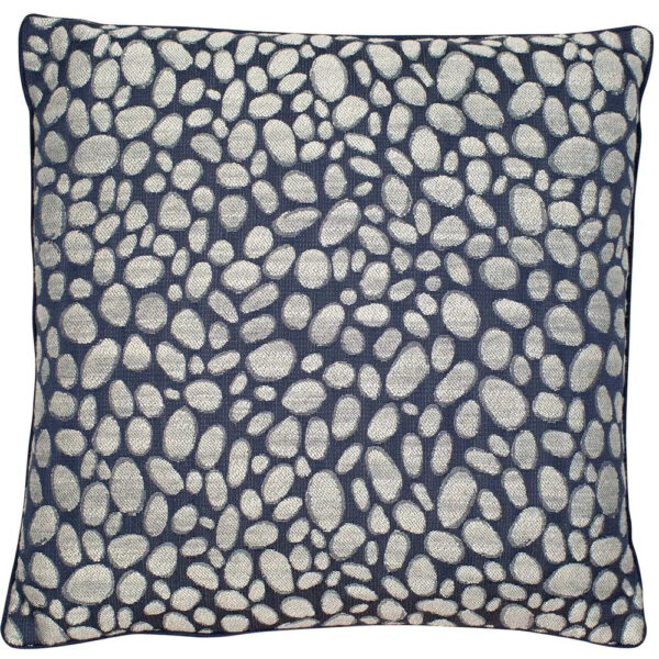 Malini Large Pebbles Cushion in Navy