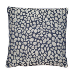 Malini Pebble Weave Cushion in Navy - 43 x 43cm